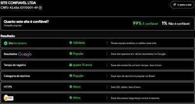 Site verificado e verdadeiro:777iicom